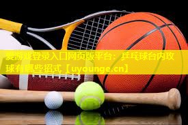 爱游戏登录入口网页版平台：乒乓球台内攻球有哪些招式
