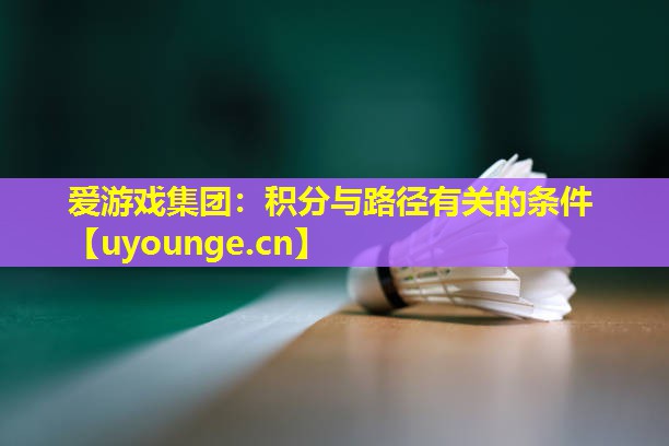 爱游戏集团：积分与路径有关的条件