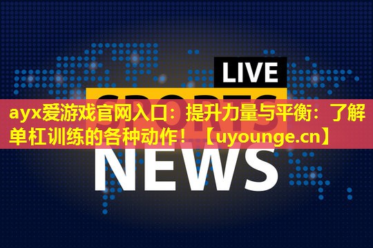 提升力量与平衡:了解单杠训练的各种动作! 提升力量与平衡:了解单杠训练的各种动作!